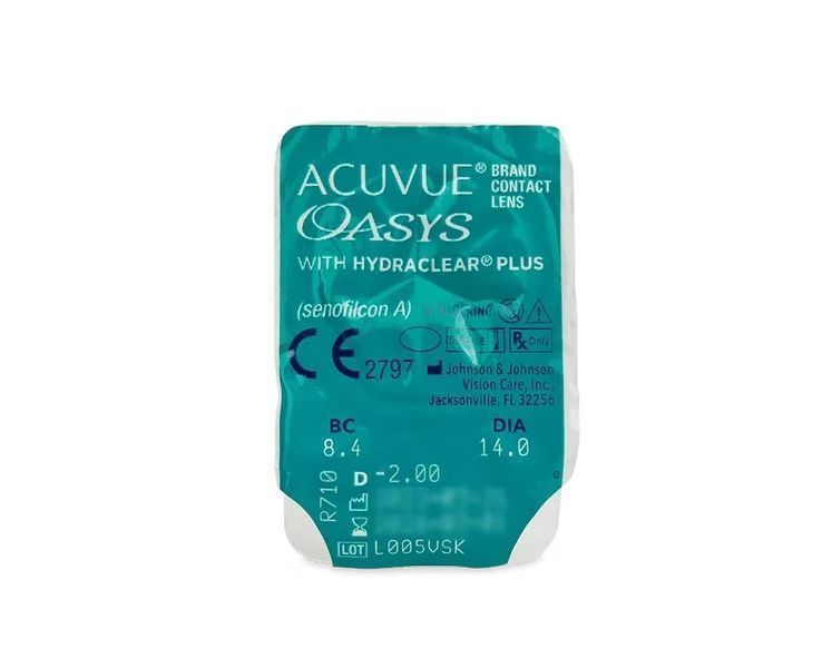 Контактные линзы Acuvue Oasys with HydraClear на 2 недели 0022 фото