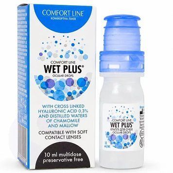 Зволожуючі краплі Wet Plus без консервантів К-0030 фото