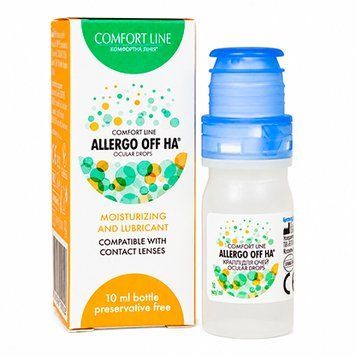 Зволожуючі краплі Allergo Off HA без консервантів К-0031 фото