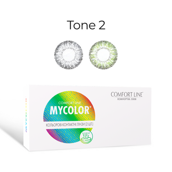 Кольорові контактні лінзи Tone 2, MYCOLOR Comfort Line 10394 фото