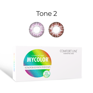 Кольорові контактні лінзи Tone 2, MYCOLOR Comfort Line 10303 фото